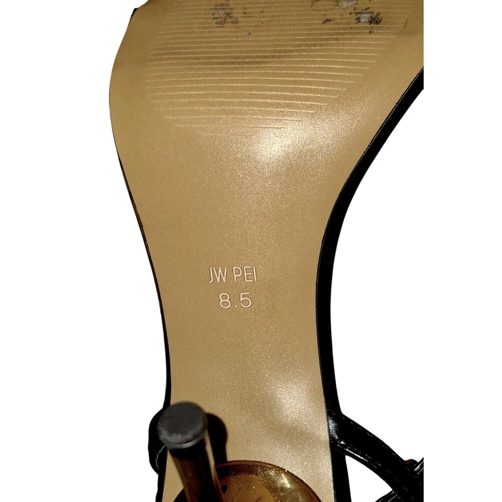 JW PEI Black Strappy Stiletto Heels - Picture 5 of 5